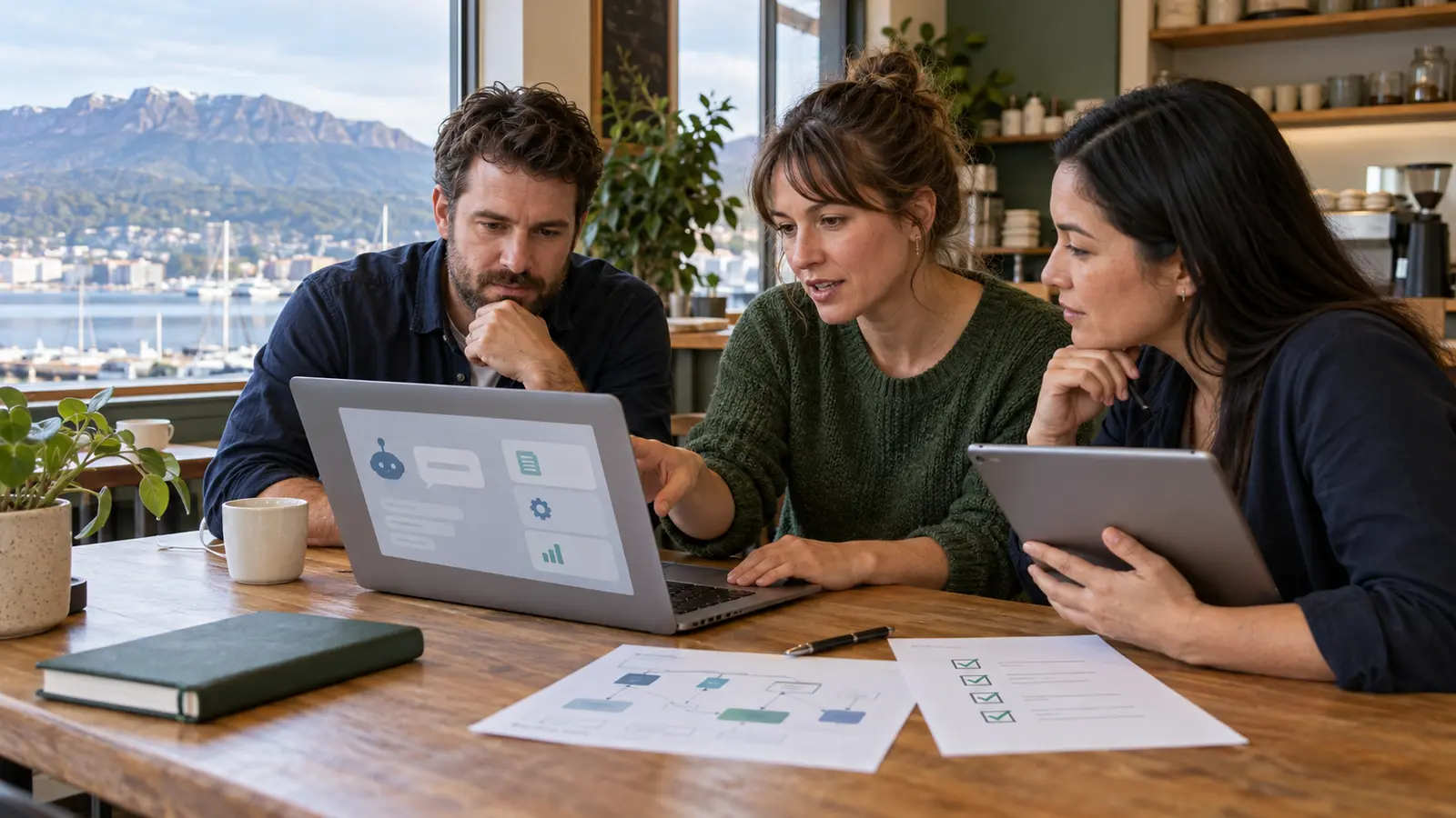 Hobart small-business team planning safe and practical AI adoption